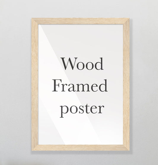 Wood Framed poster 28"x28"